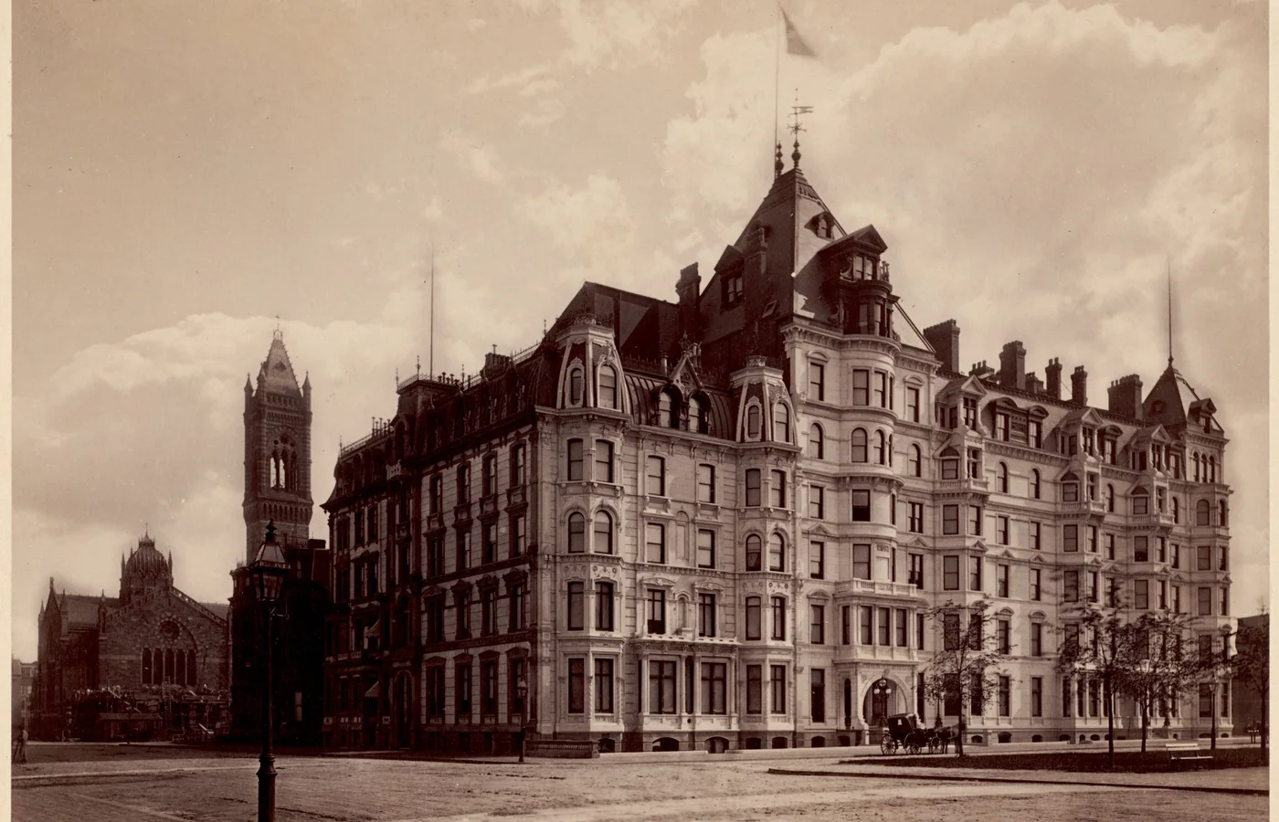 The Hotel Vendome on Commonwealth Avenue in Boston's Back Bay, built in 1871