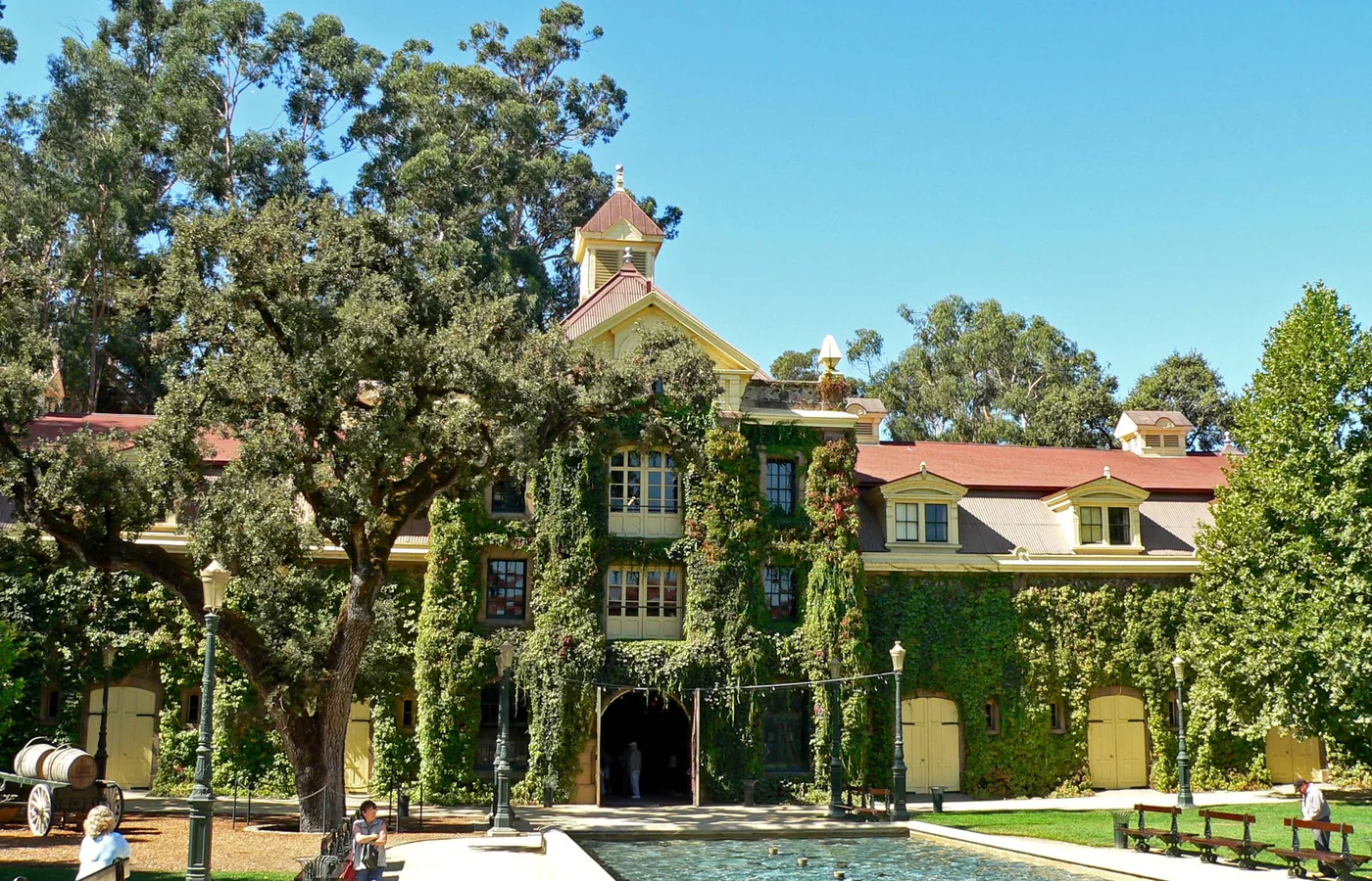 The historic Inglenook chateau in Rutherford, founded by Gustave Niebaum in 1879 to make Bordeaux-quality Napa Valley wine