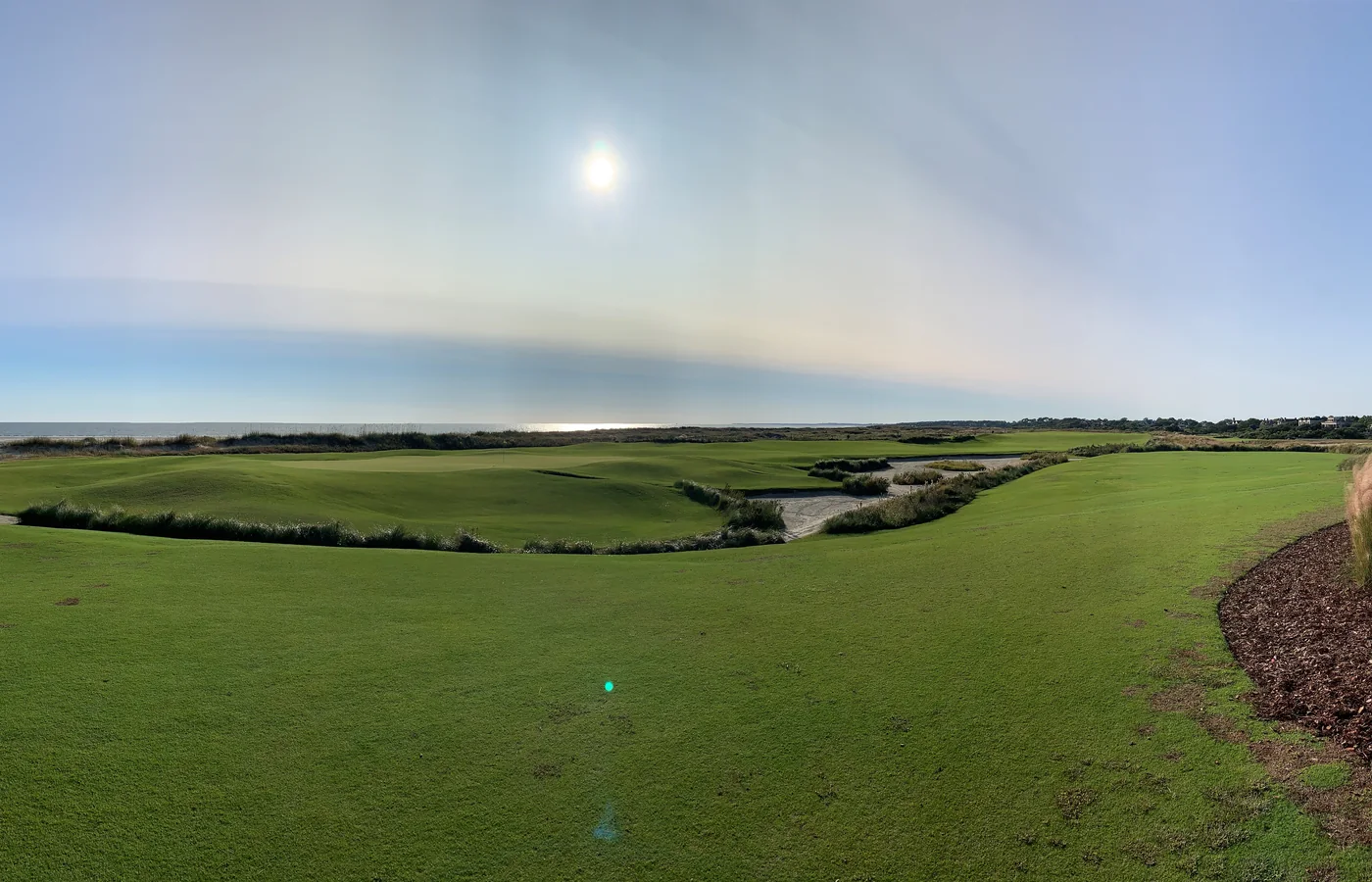 The eighteenth green of the Ocean Course at Kiawah Island, South Carolina, built for the 1991 Ryder Cup