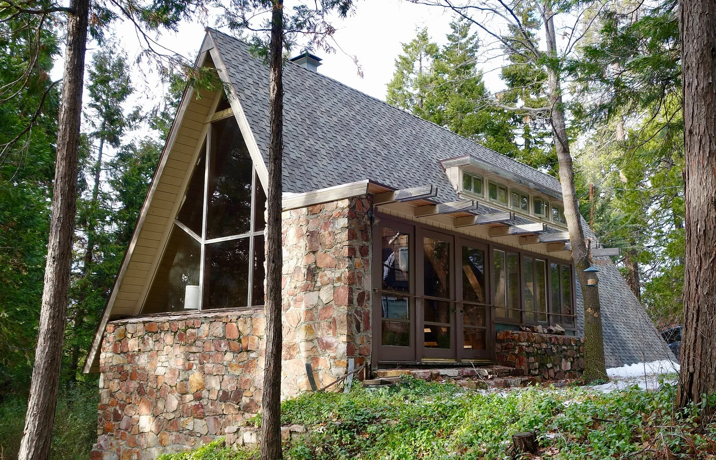 The Bennati House, Rudolph Schindler's 1934 A-frame cabin at Lake Arrowhead, California