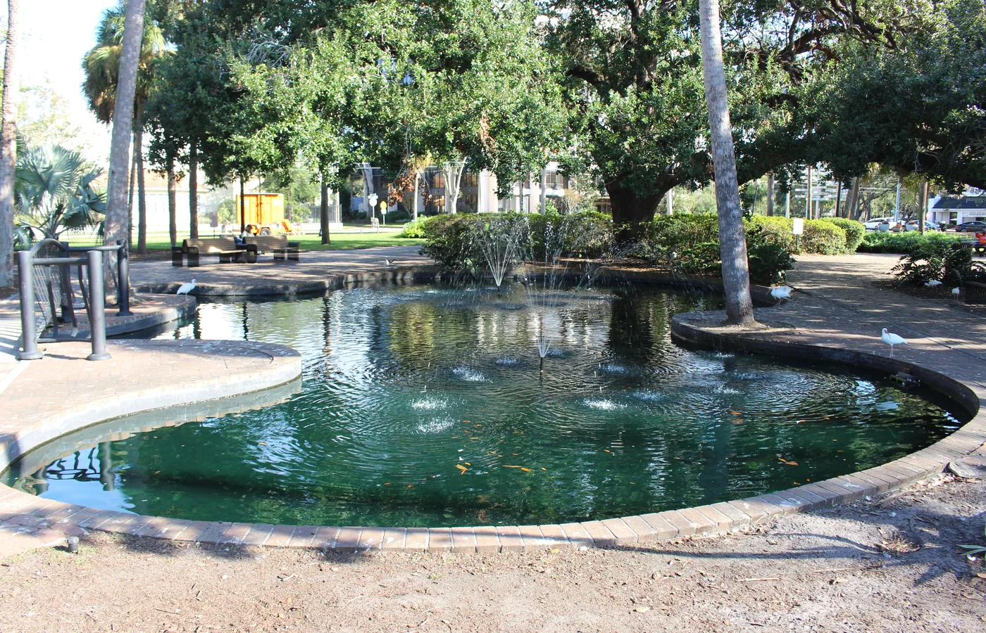 The fountain at Lake Eola Park in downtown Orlando, Florida