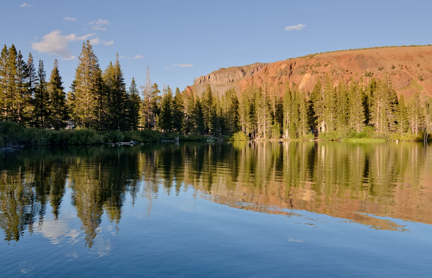 Lake Mary in the Mammoth Lakes Basin, part of the alpine lake cluster that draws summer visitors