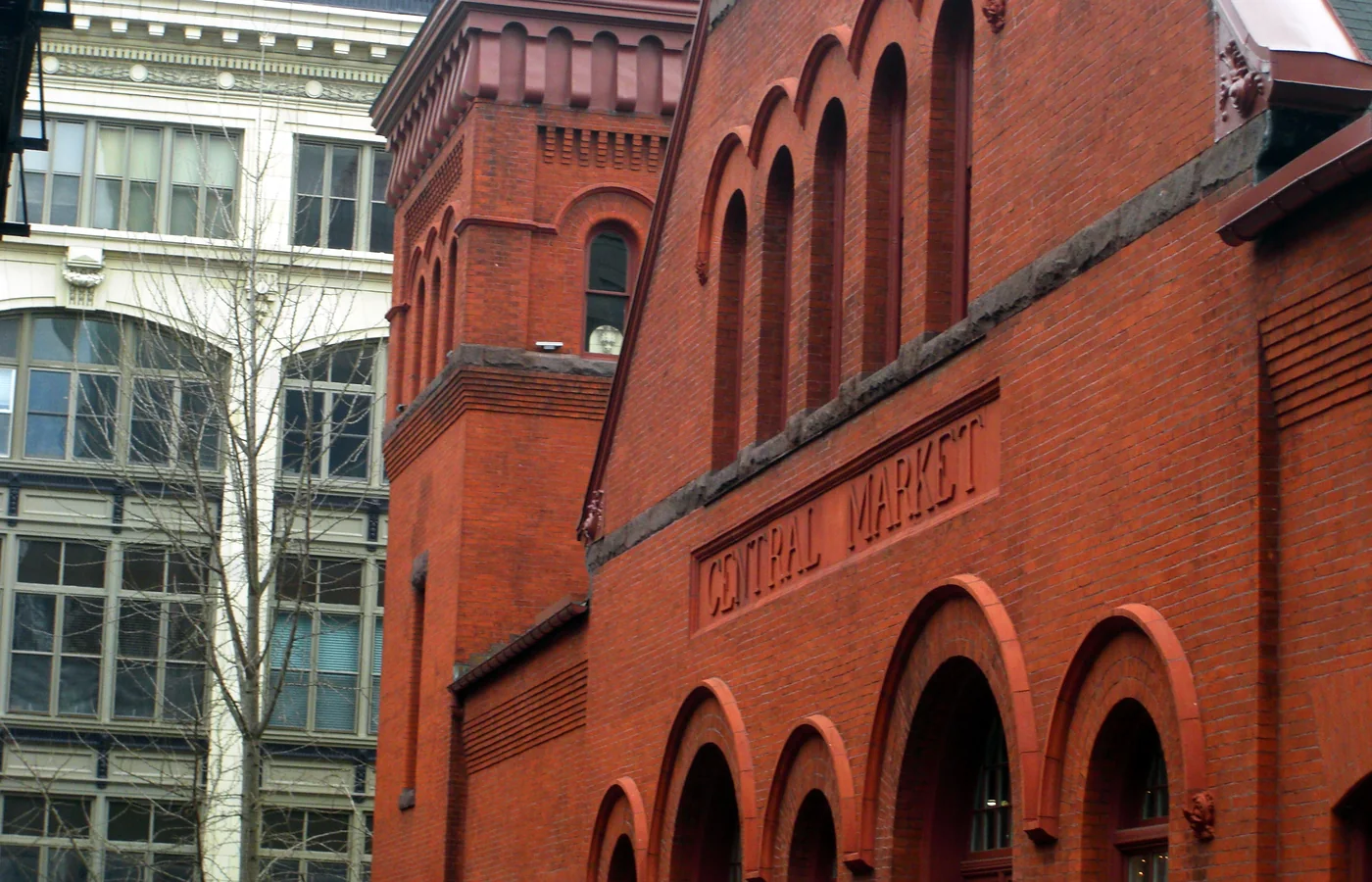 The 1889 Central Market building on Penn Square in Lancaster, Pennsylvania