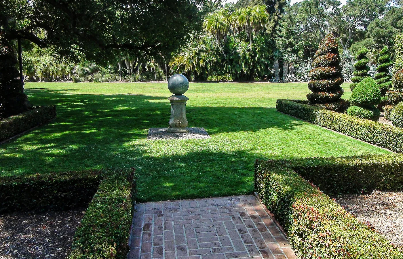 The sculpted topiary garden at Lotusland, the Montecito estate garden of Ganna Walska