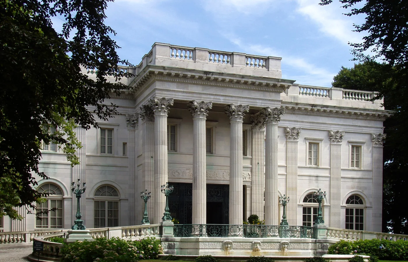 Marble House, the Vanderbilt cottage on Bellevue Avenue in Newport, completed in 1892