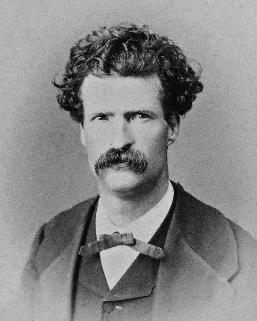 Portrait of Mark Twain in 1867, the writer whose 1866 Sacramento Union letters about Kilauea marketed the island of Hawaii to mainland readers