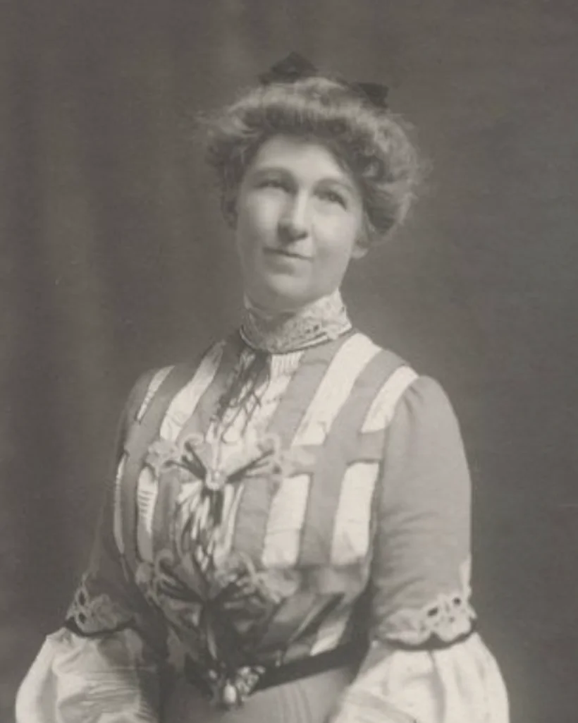 Portrait of May Knight Rindge, the Queen of Malibu, who guarded the private coast and leased its beach lots to Hollywood stars