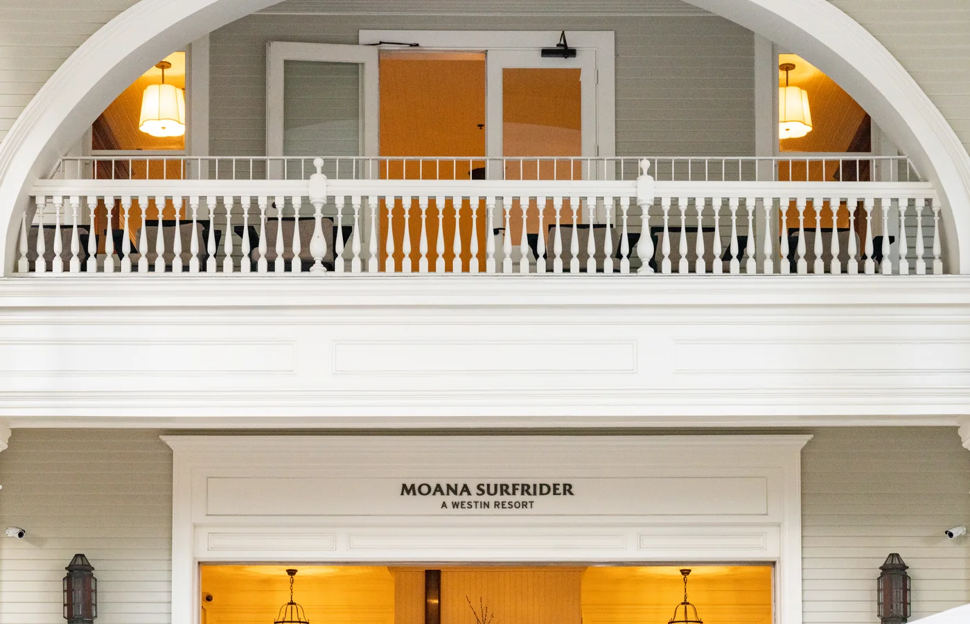 The Moana Hotel on Kalakaua Avenue, the Beaux-Arts hotel that opened in 1901 as Waikiki's first grand hotel