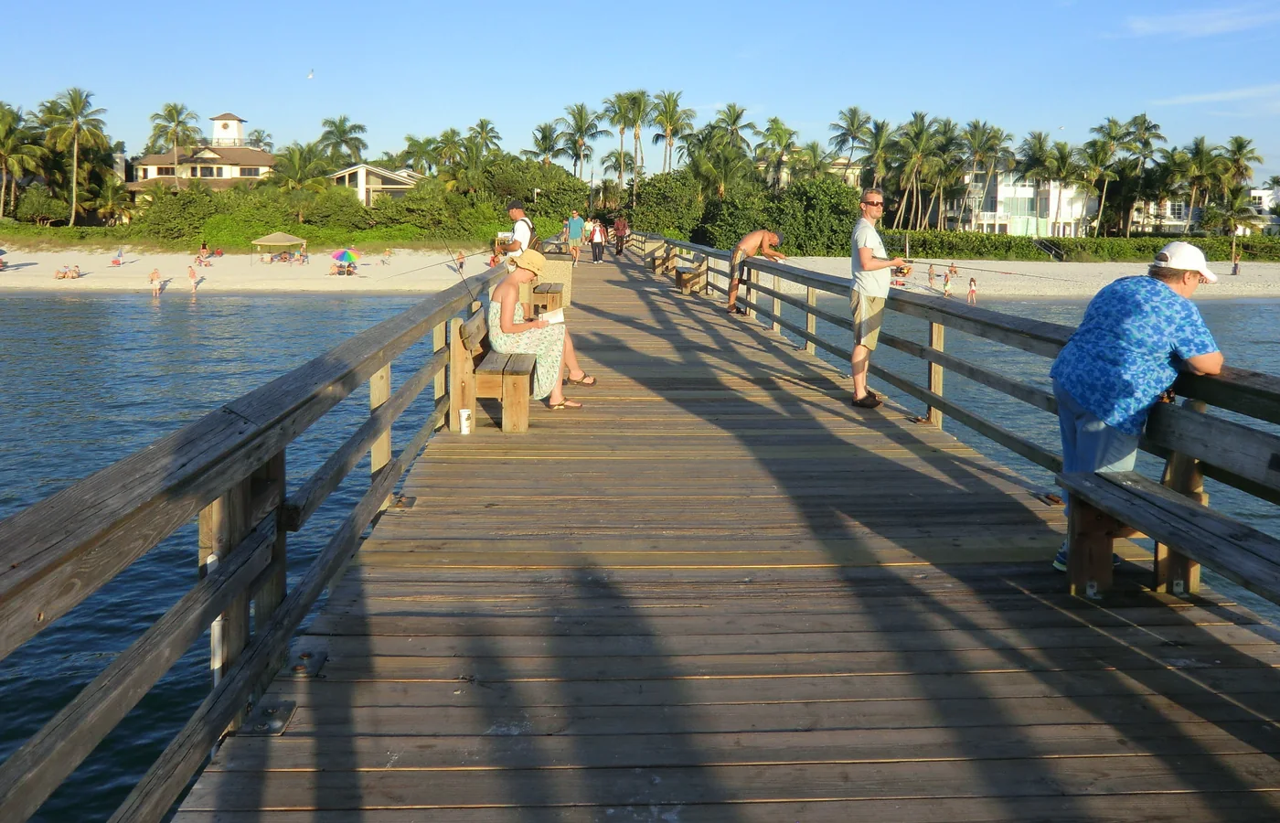 The Naples Pier on the Gulf of Mexico, the town's landmark since 1888