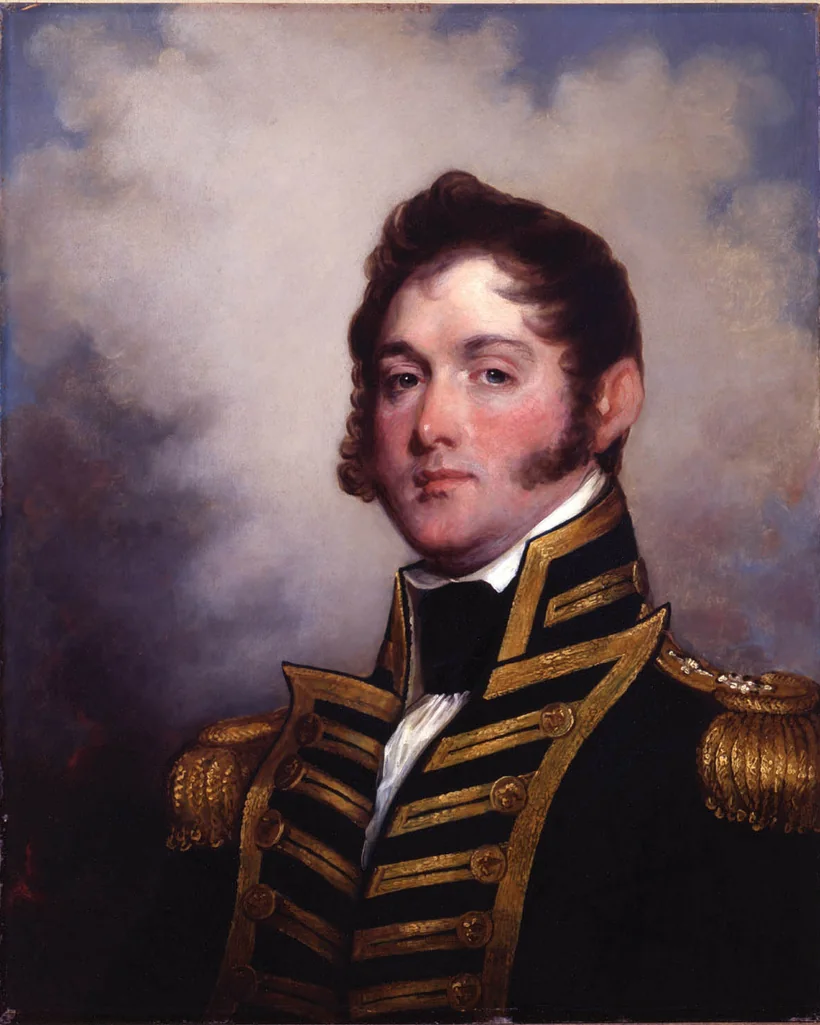Oliver Hazard Perry, who commanded the fleet built at Erie to victory at the Battle of Lake Erie in 1813