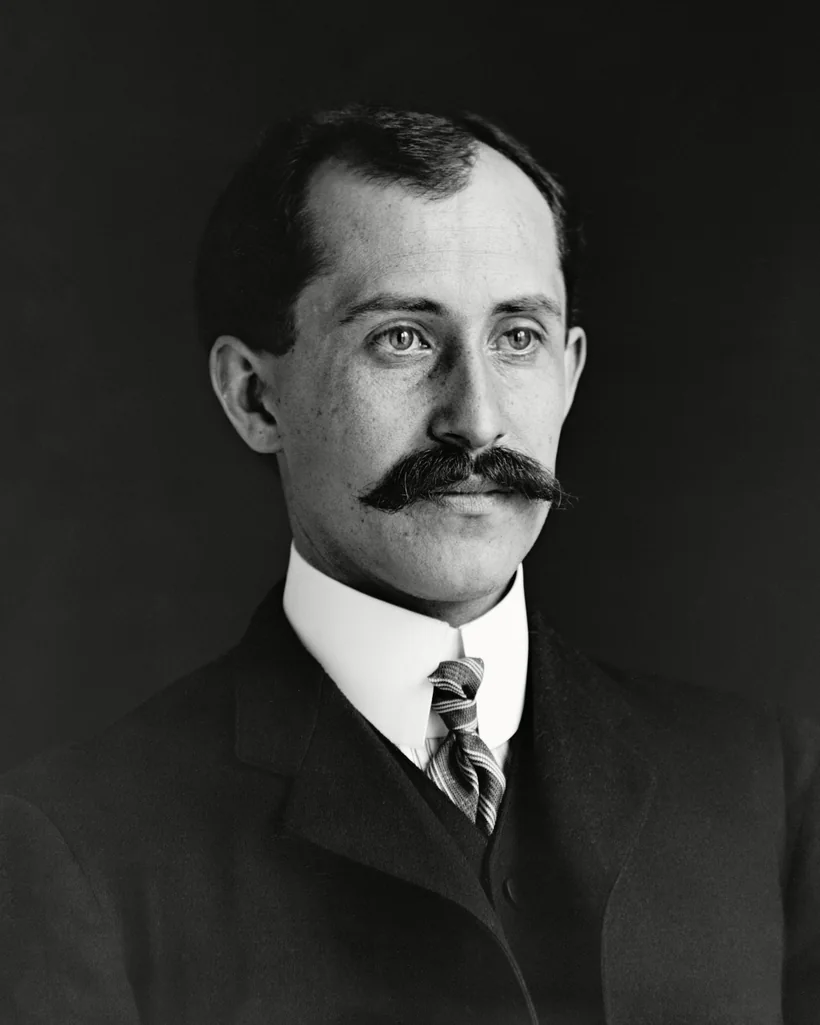 Orville Wright, who made the first powered flight at Kill Devil Hills on December 17, 1903