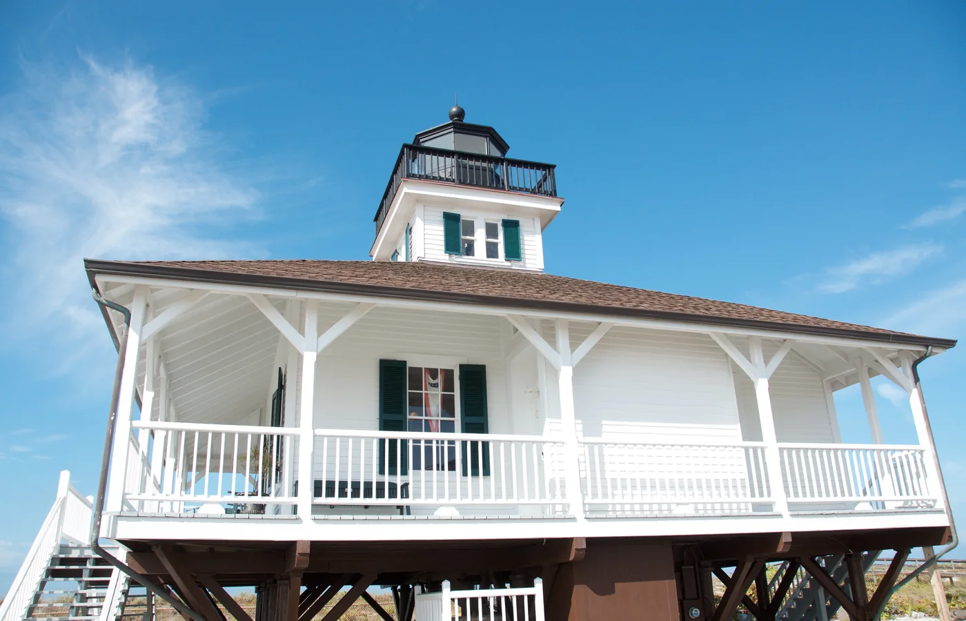 The Port Boca Grande light station at the deep pass of Gasparilla Island, Florida