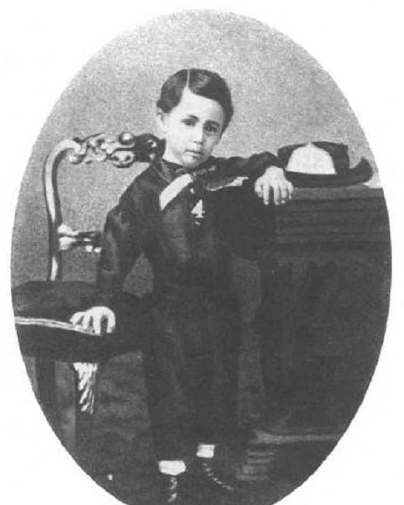 Prince Albert Kamehameha, photographed by H. L. Chase; his 1860 visit to Wyllie's Hanalei plantation gave Princeville, Kauai its name