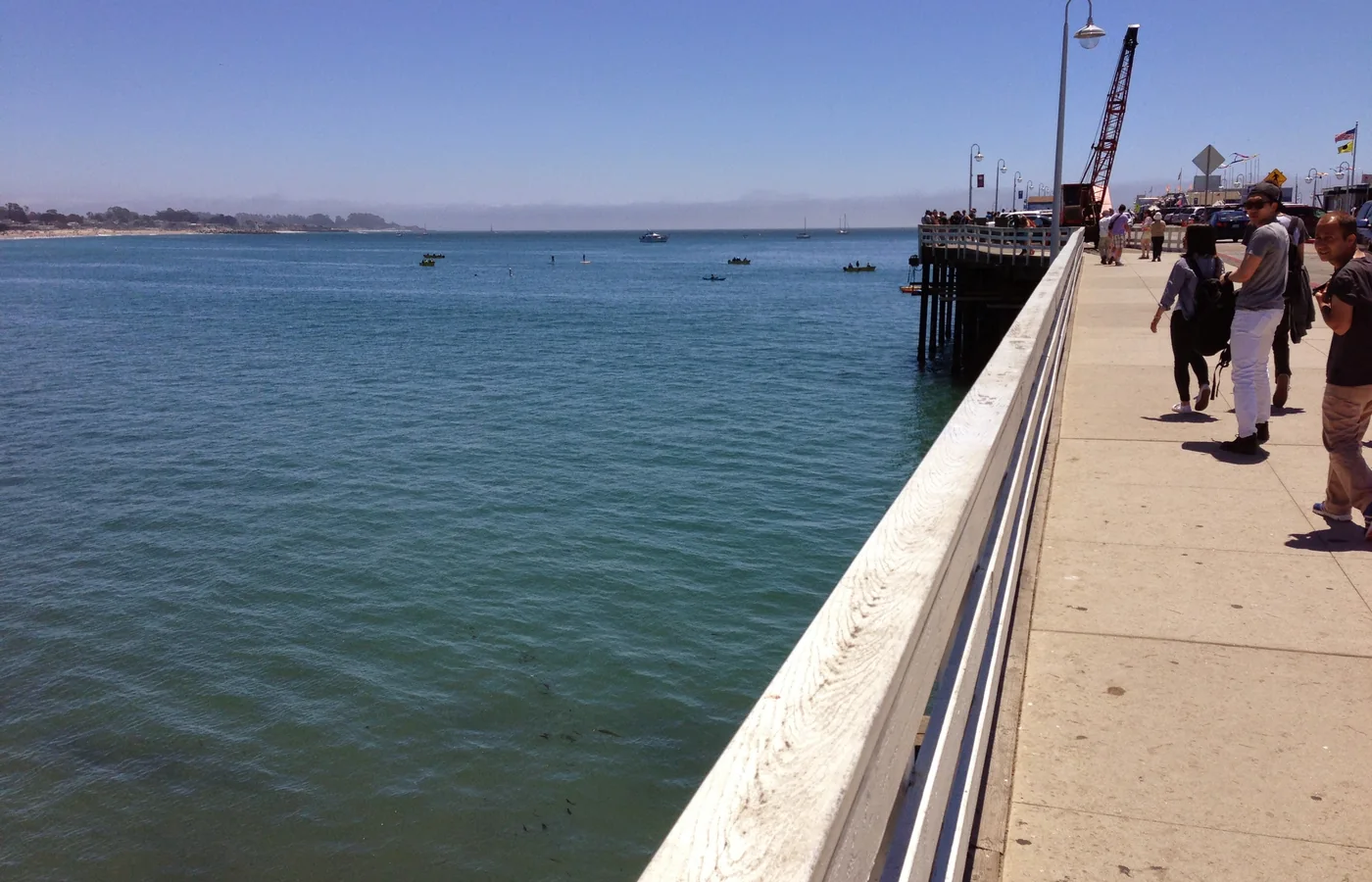 The Santa Cruz Municipal Wharf reaching out over Monterey Bay, opened in 1914