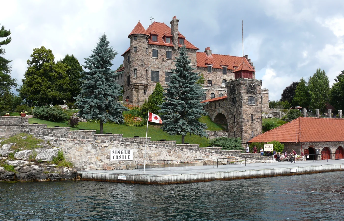 Singer Castle on Dark Island in the St. Lawrence River, built by Frederick G. Bourne