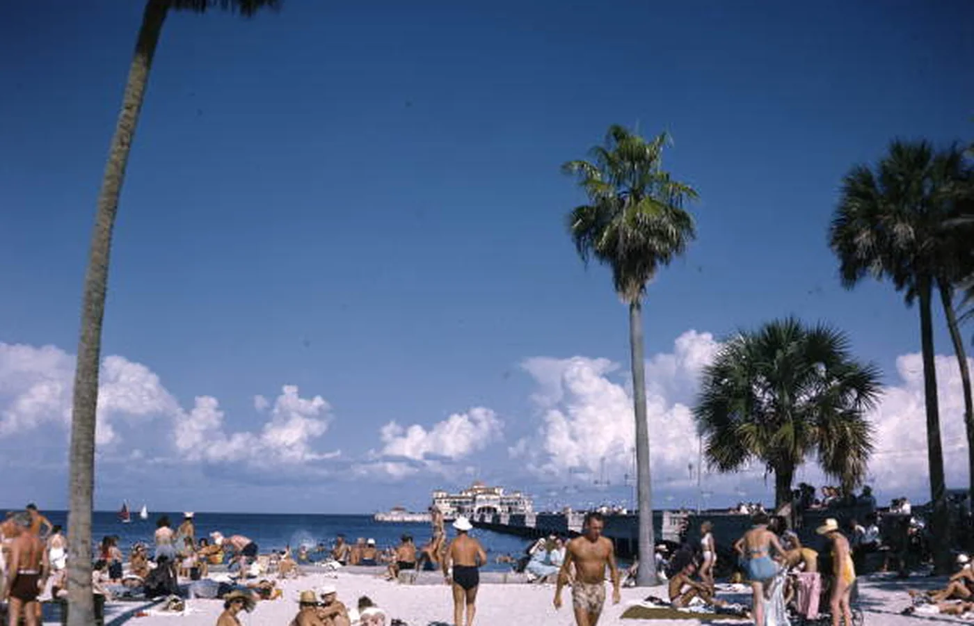Spa Beach on the downtown St. Petersburg waterfront, Florida