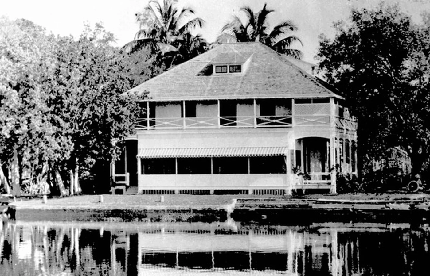 A period view of the Stranahan House and trading post on the New River in Fort Lauderdale