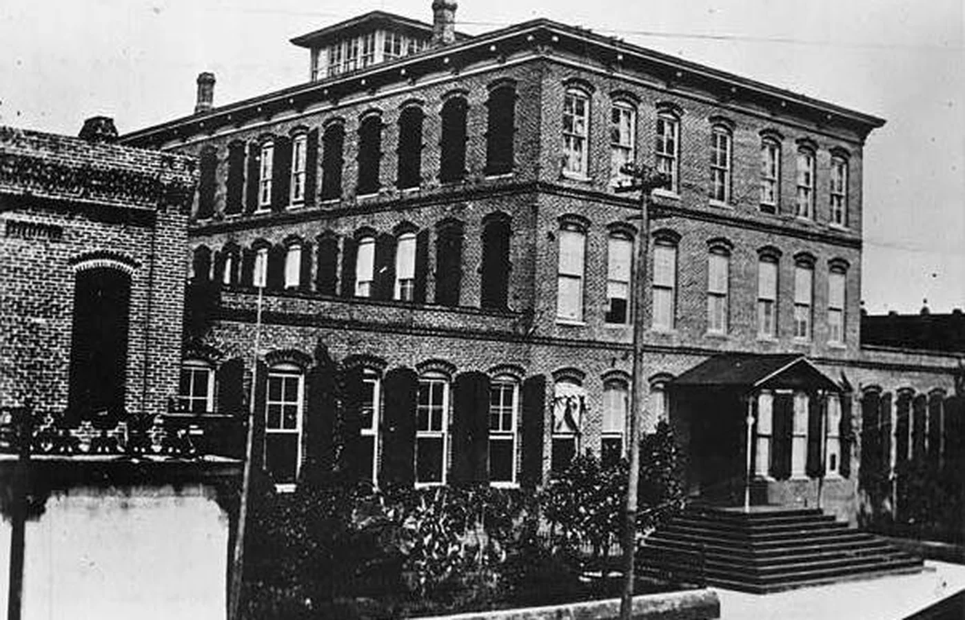 A historic Ybor City cigar factory building in Tampa