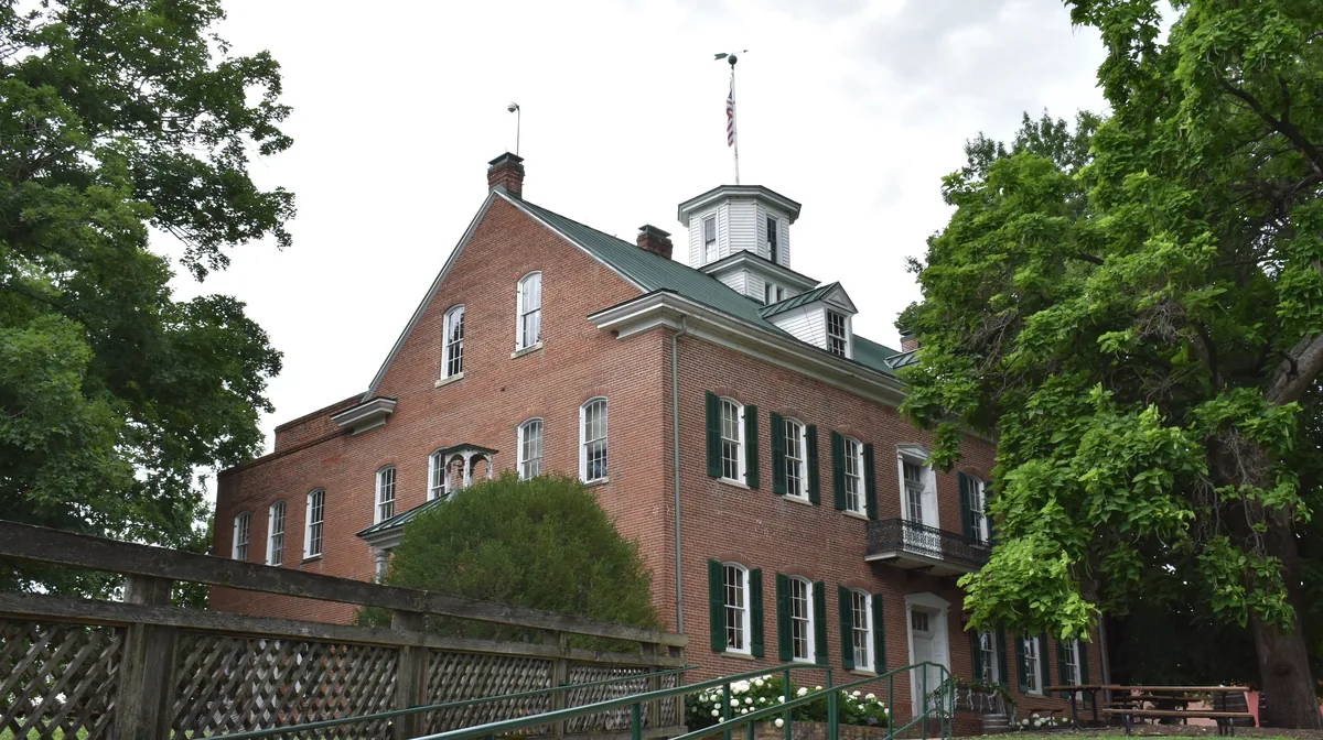 The Stone Hill Winery building in Hermann, Missouri