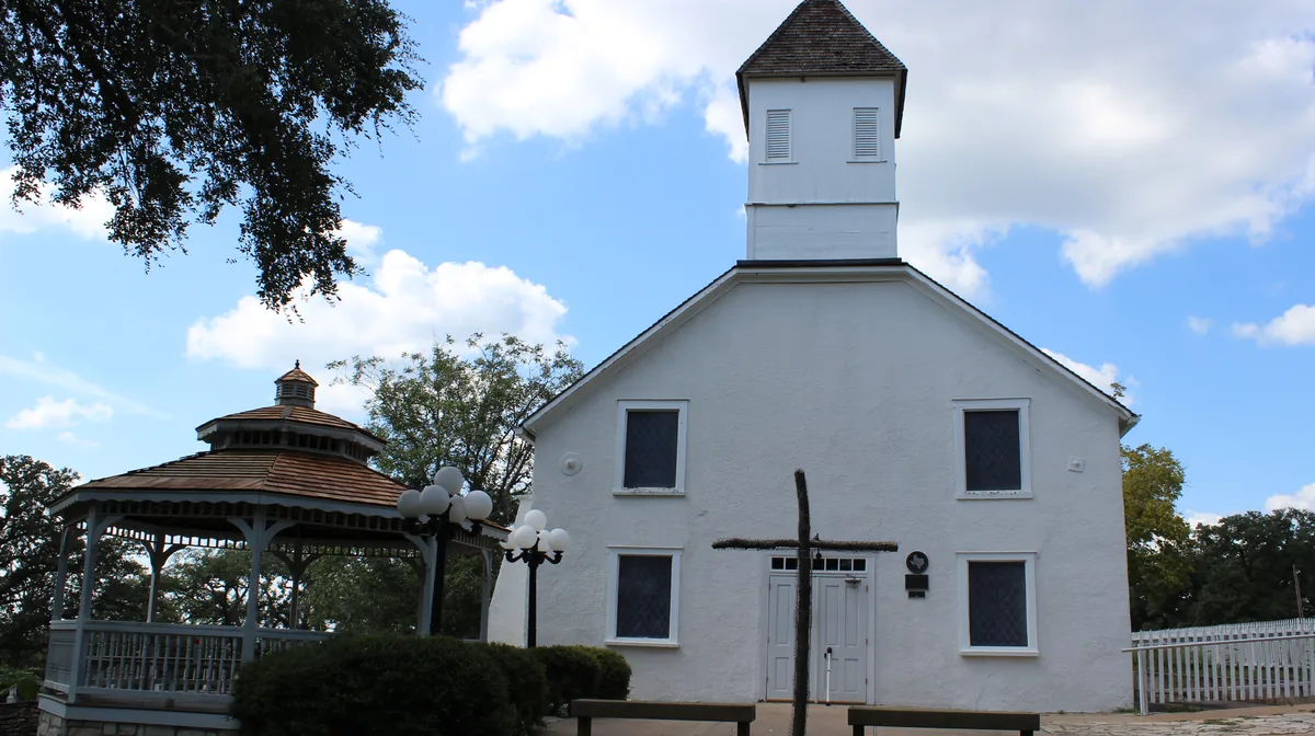 Bethlehem Lutheran Church on White Street in Round Top, Texas