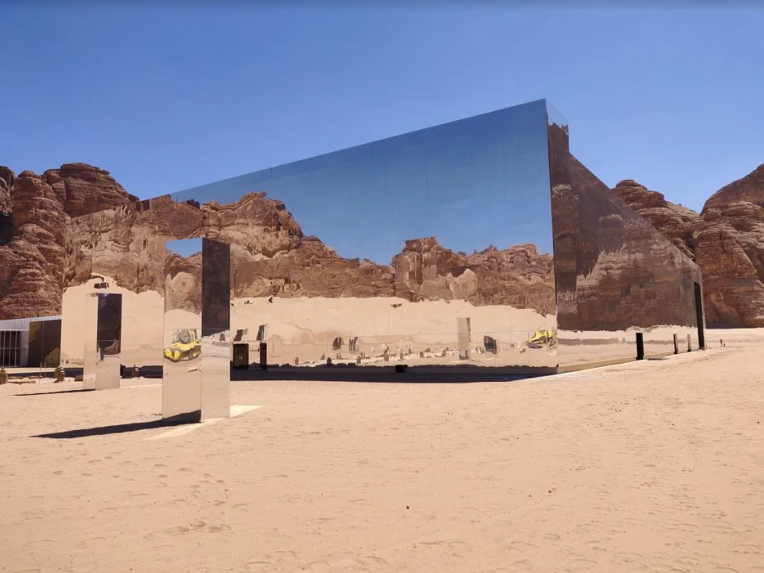 Maraya, the world's largest mirrored building, in AlUla, Saudi Arabia