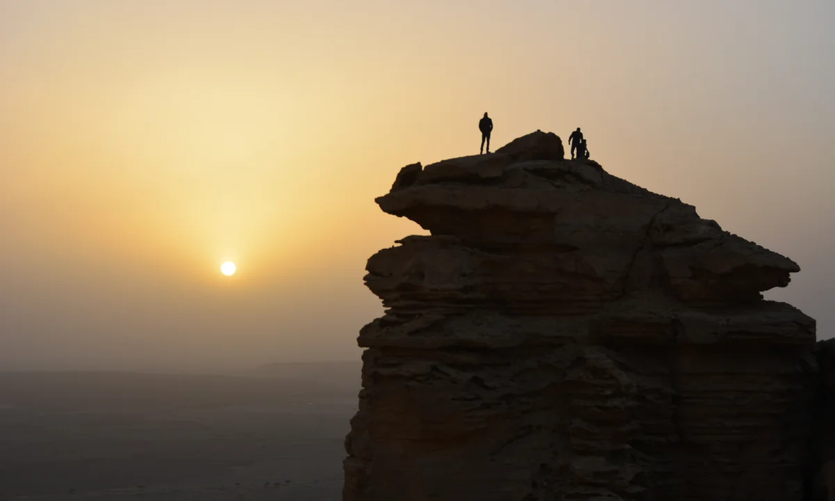 Edge of the World cliffs (Jebel Fihrayn) near Riyadh