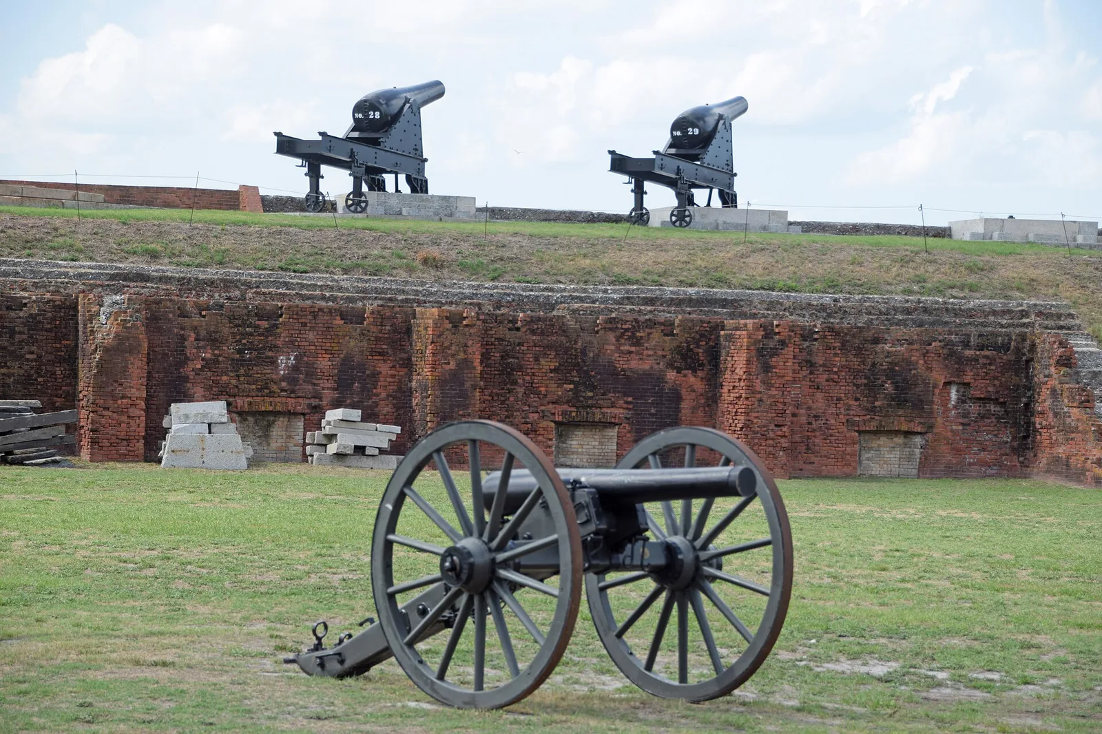 Fort Clinch, Florida, U.S. Cannons — Amelia Island airbnb marketing