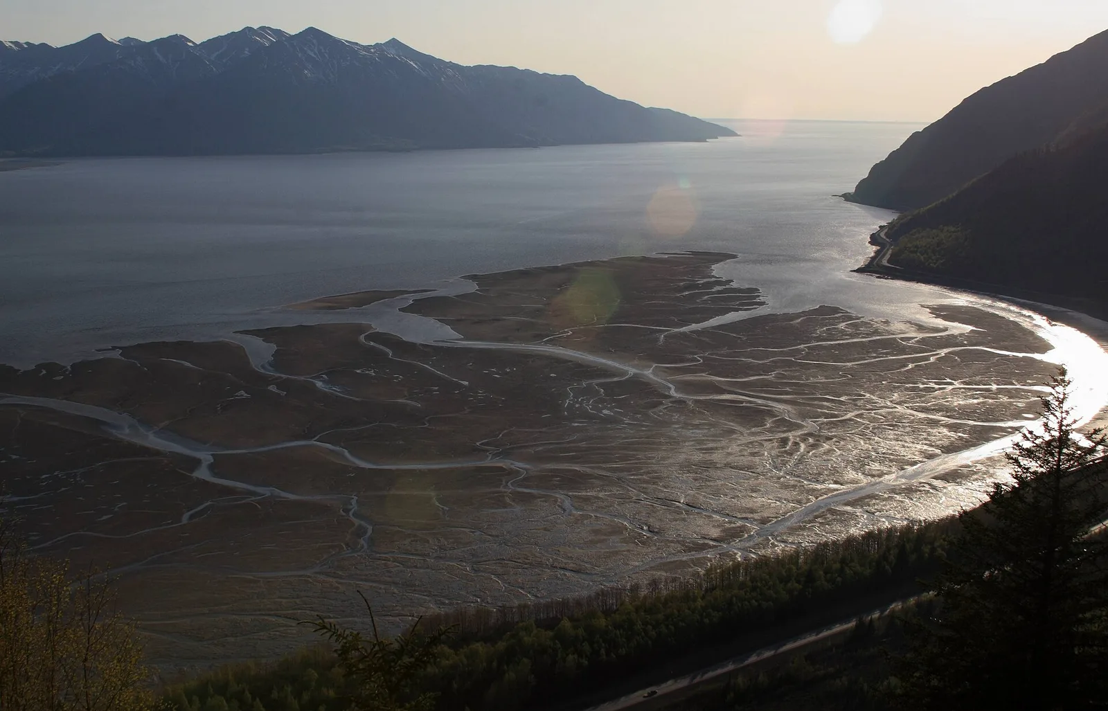 Turnagain Arm mudflats — Anchorage airbnb marketing