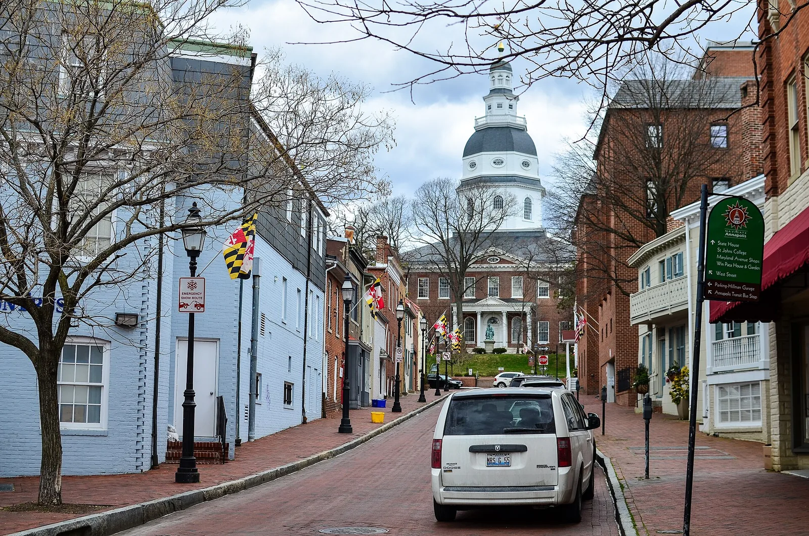 Annapolis, Maryland View Of Maryland — Annapolis Maryland City Dock