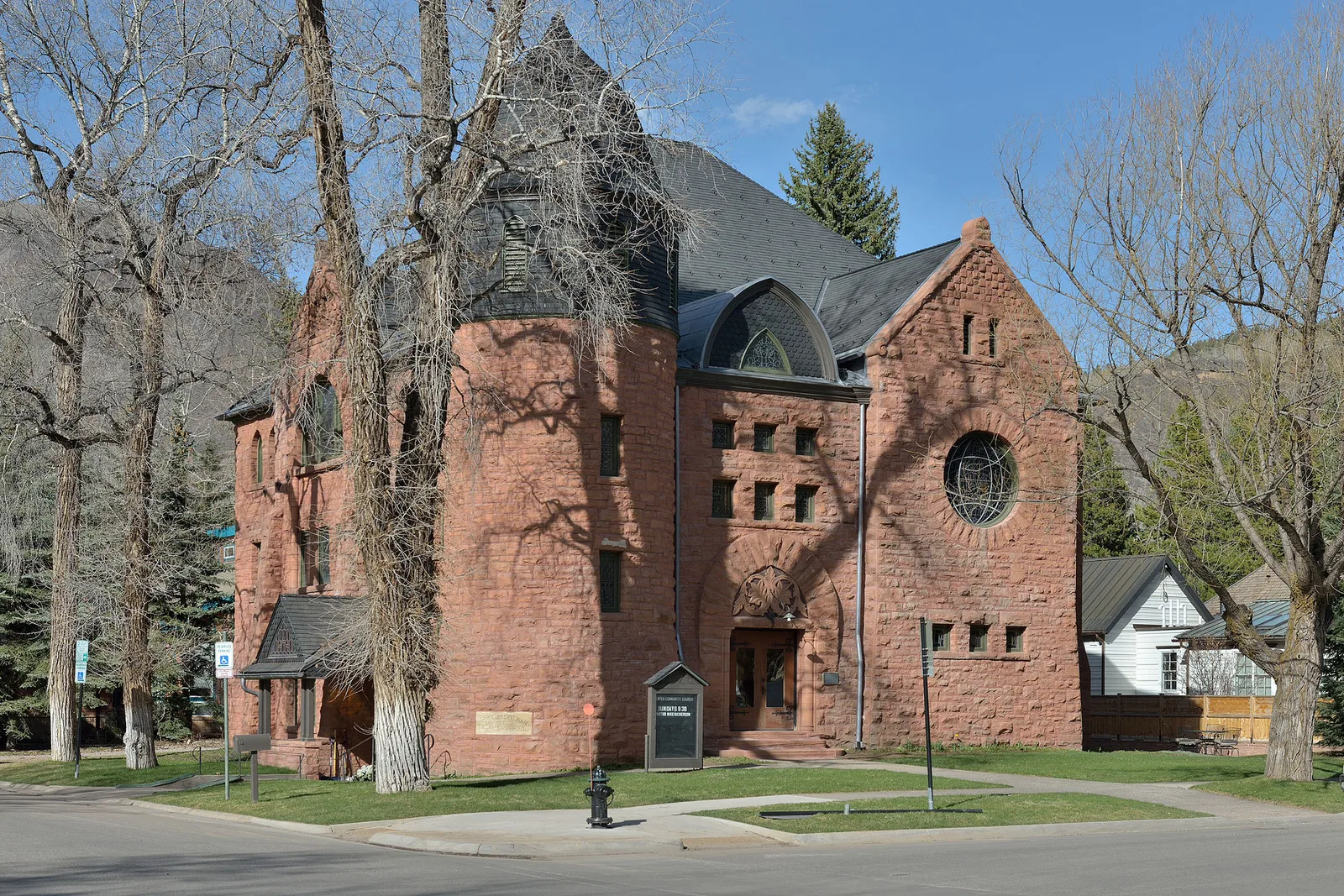 Aspen Community church south facade — Aspen airbnb marketing