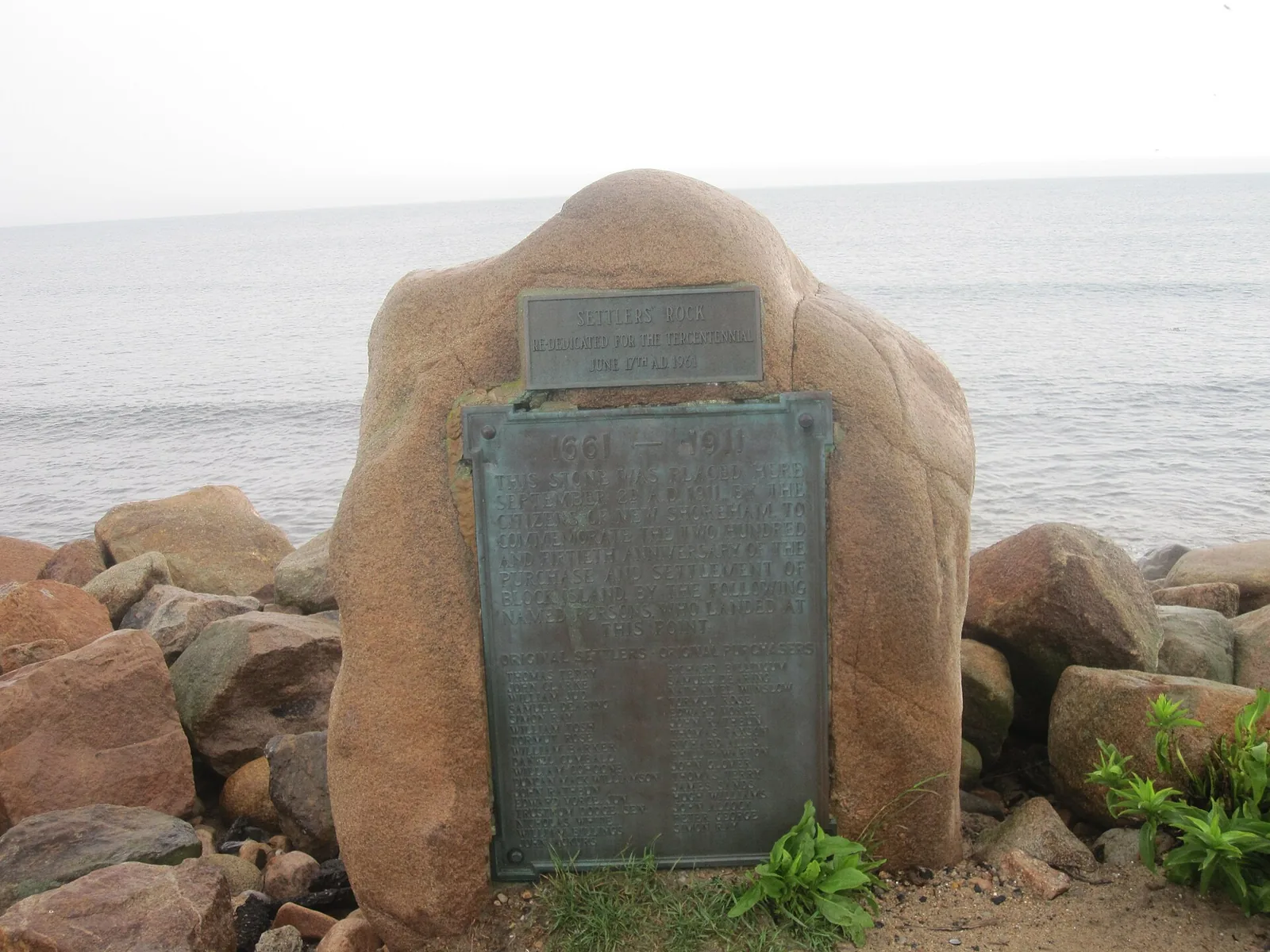 Settler's Rock On Block Island — Block Island Rhode Island