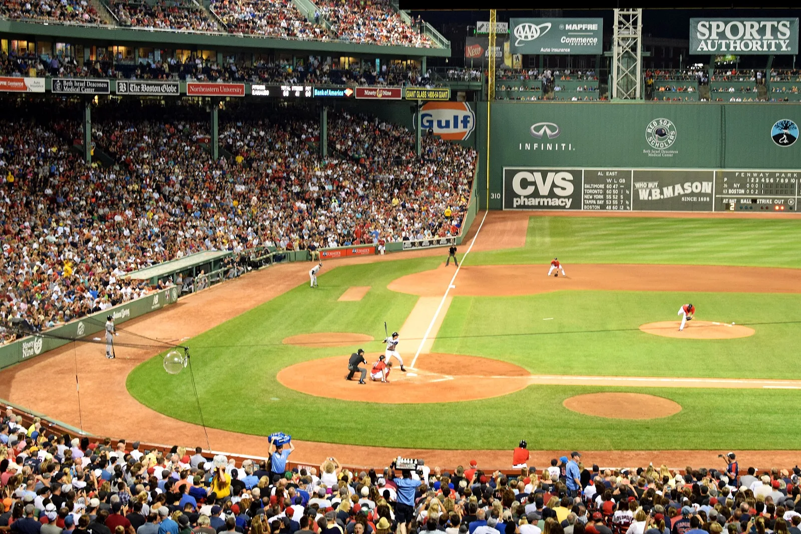 Fenway Park night game — Boston airbnb marketing