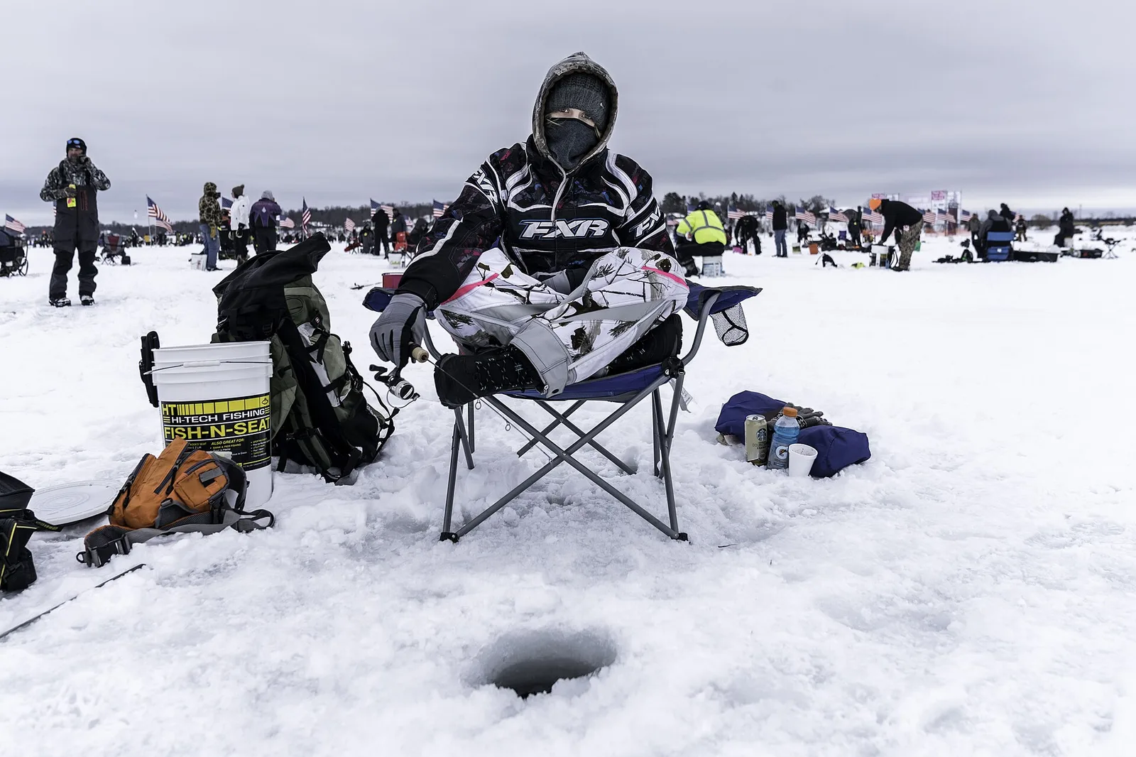 Ice fishing at The Brainerd Jaycees Ice Fishing Extravaganza 03 — Brainerd airbnb marketing