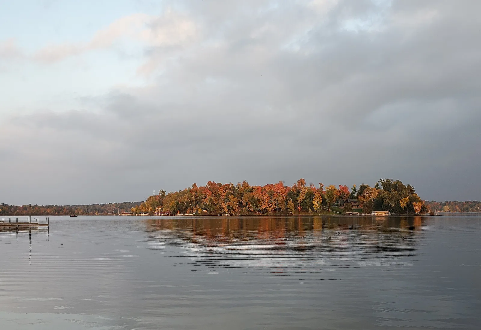 The island in East Gull Lake, Minnesota — Brainerd airbnb marketing