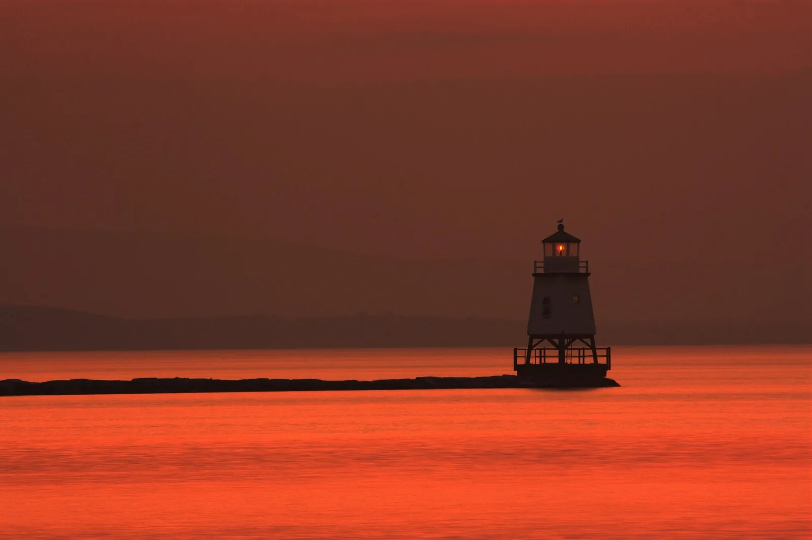 The Light House In Lake — Burlington Vermont waterfront