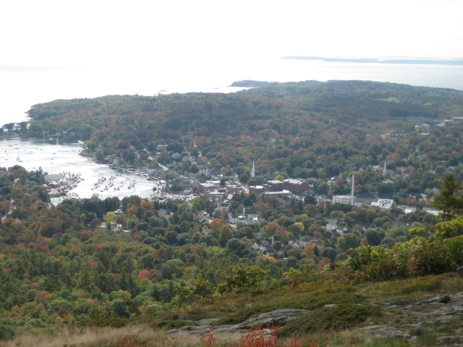 Camden ME aerial — Camden airbnb marketing