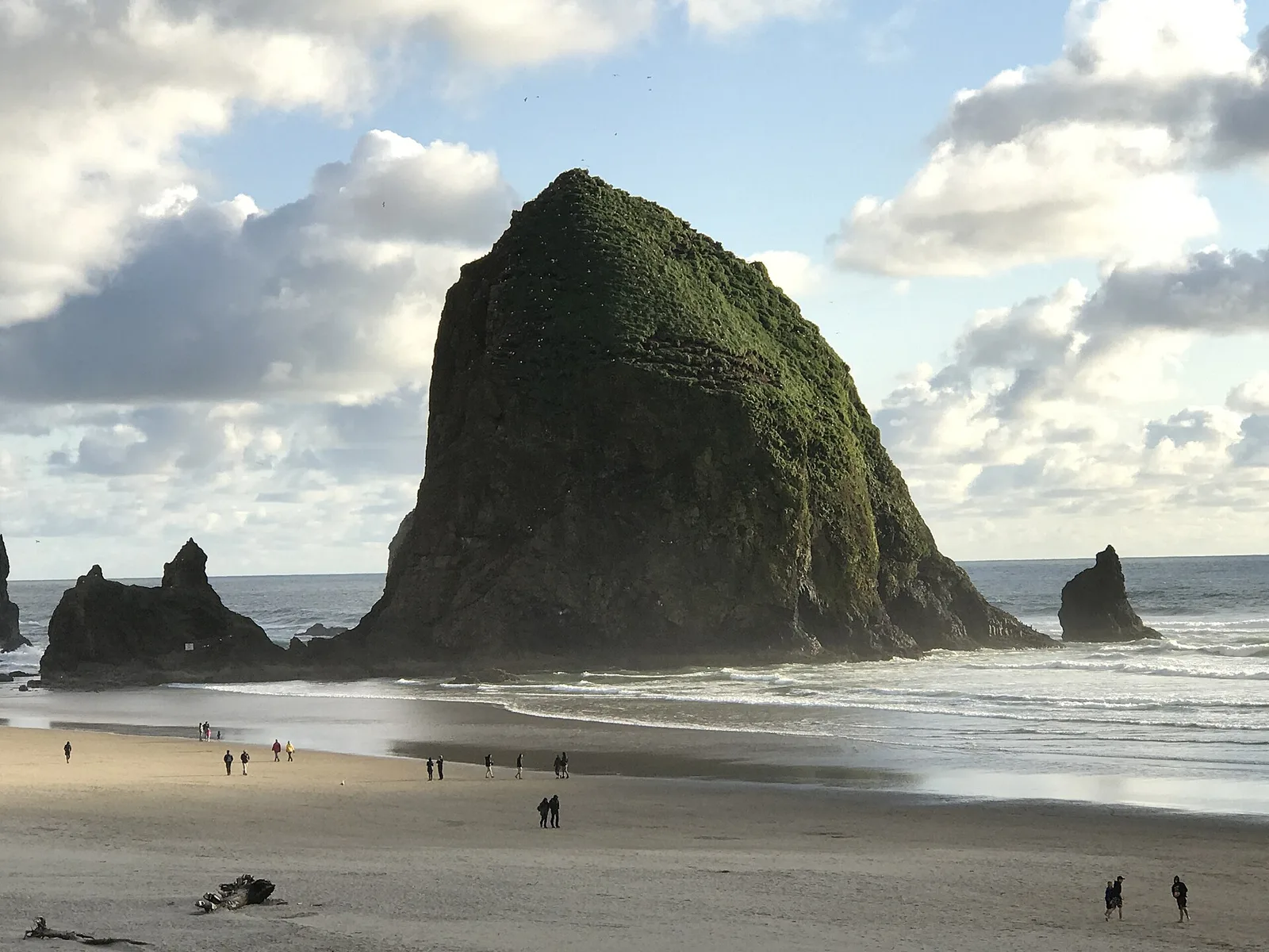 Haystack Rock northwest face — Cannon Beach airbnb marketing