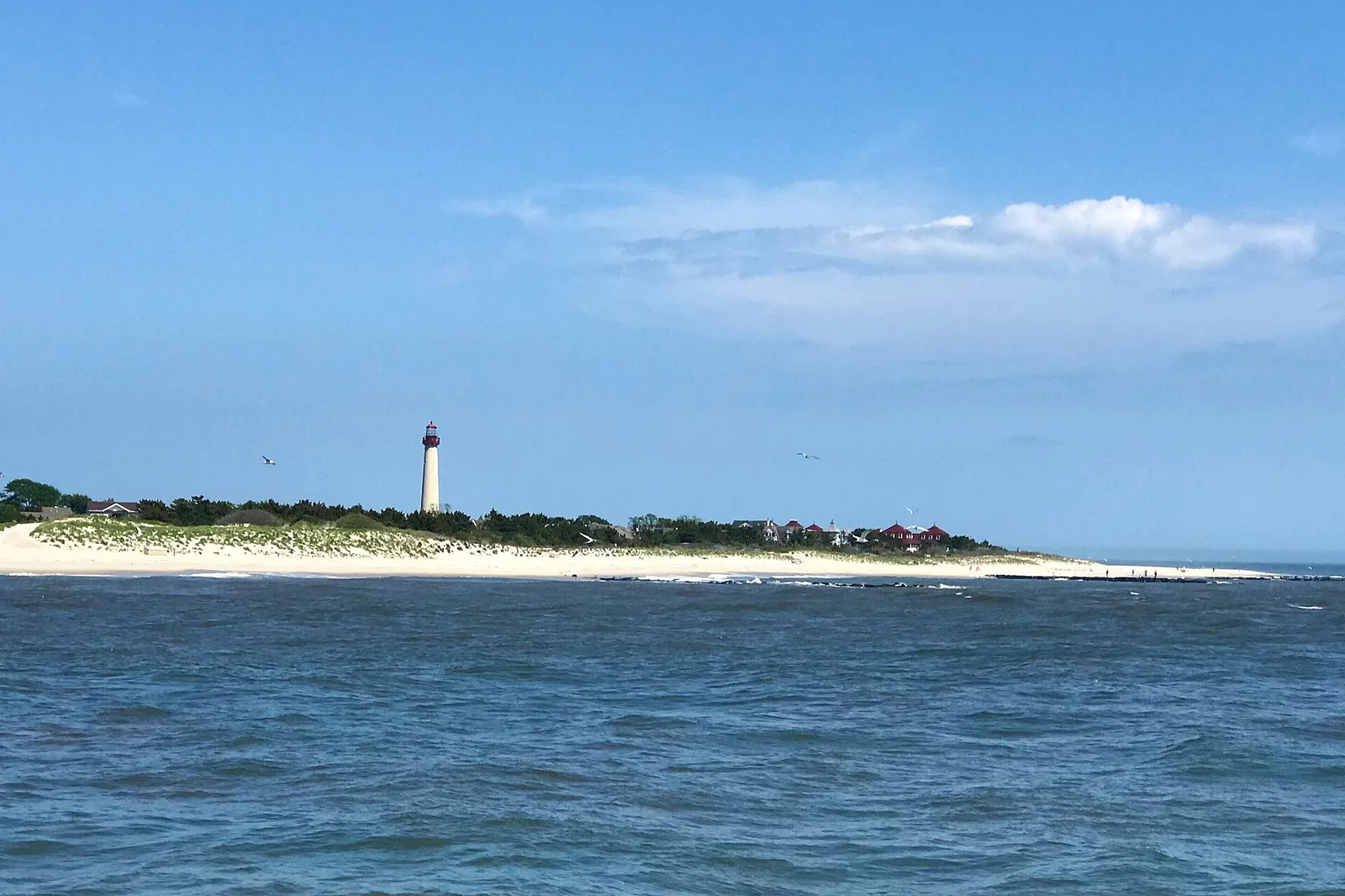 Cape May Lighthouse from the Delaware Bay — Cape May airbnb marketing