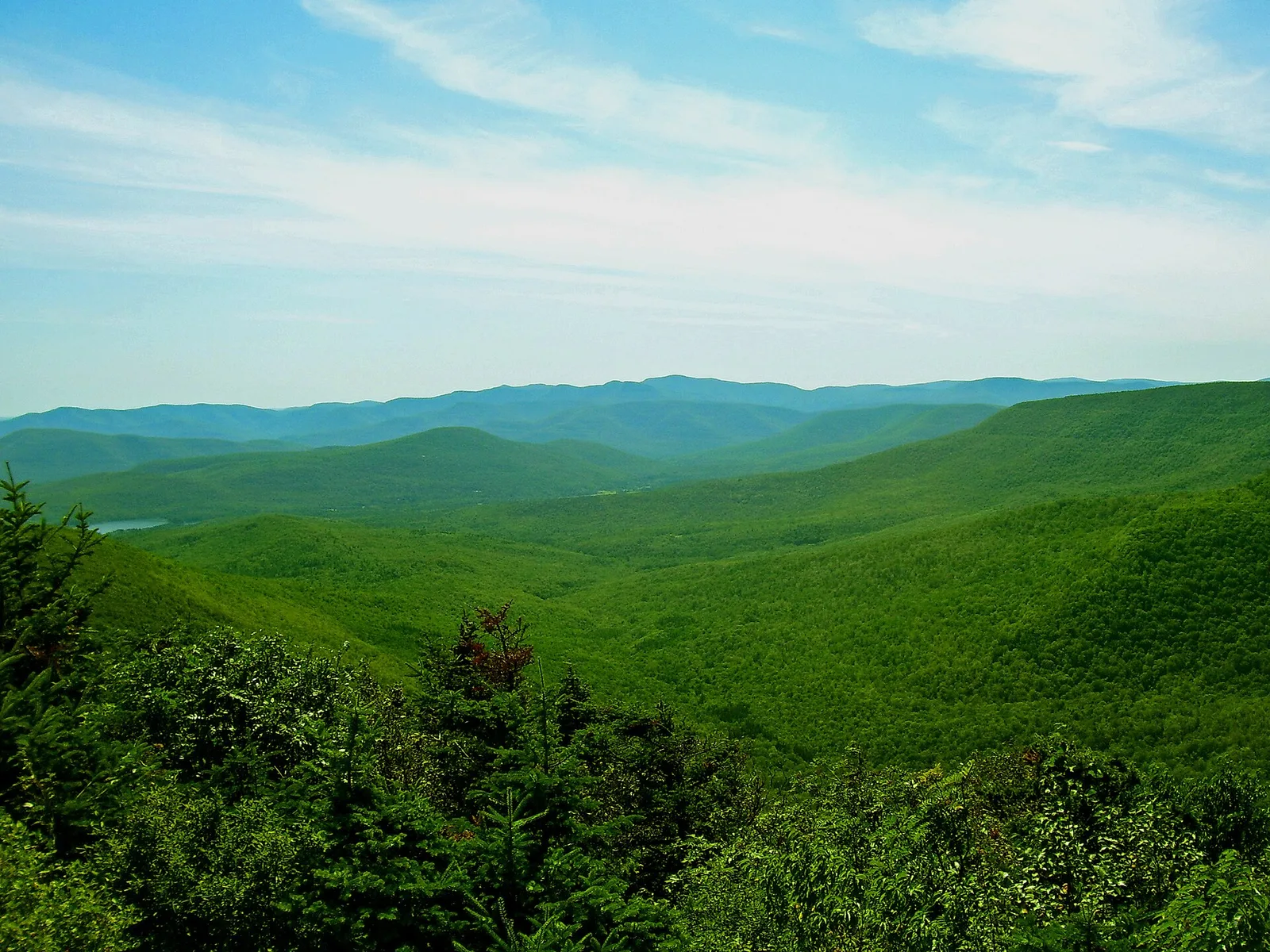 Central Catskills from Twin south summit — The Catskills airbnb marketing