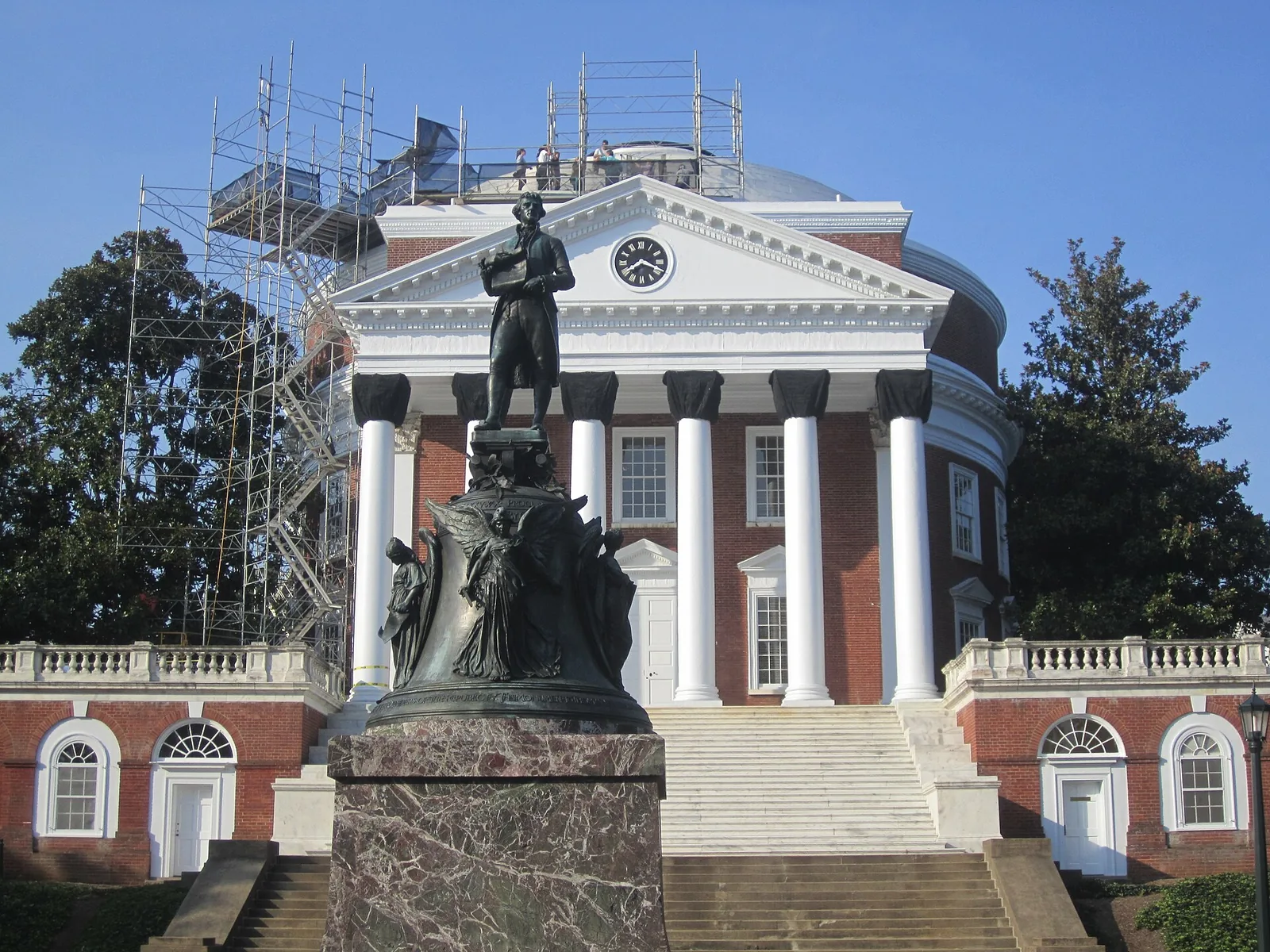 Construction At The Rotunda, Univ. — Charlottesville Virginia Downtown Mall