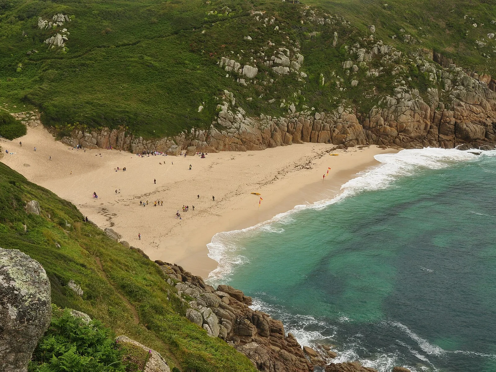 Porthcurno beach