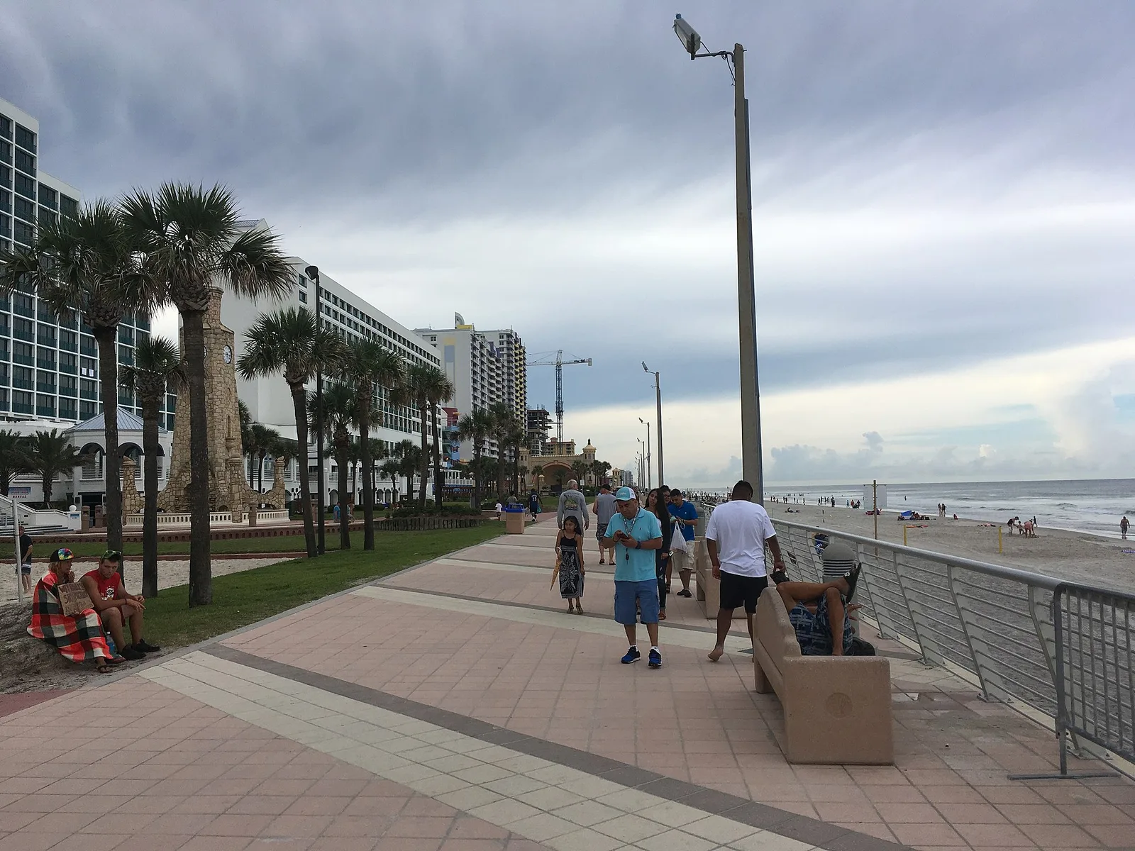 Daytona Beach boardwalk looking north — Daytona Beach airbnb marketing