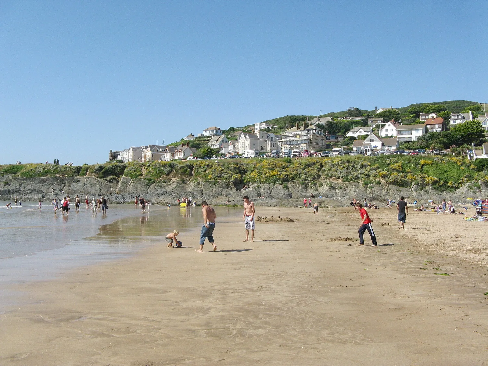 Woolacombe village, North Devon, England arp — Devon airbnb marketing
