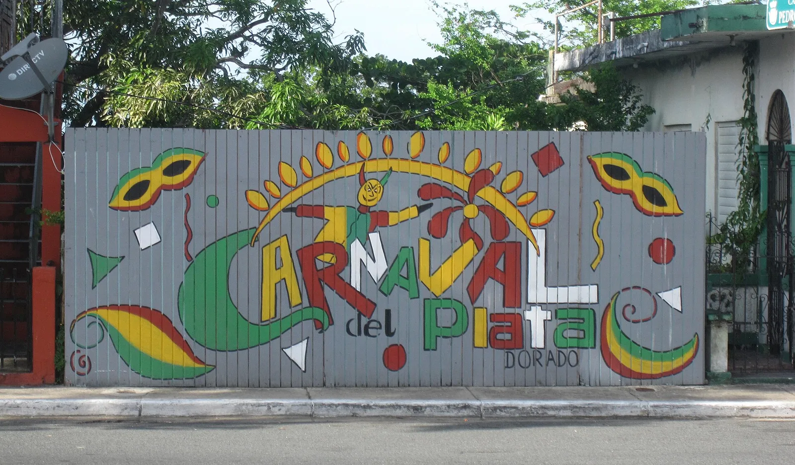 Sign for Carnaval del Plata in Dorado, Puerto Rico — Dorado airbnb marketing
