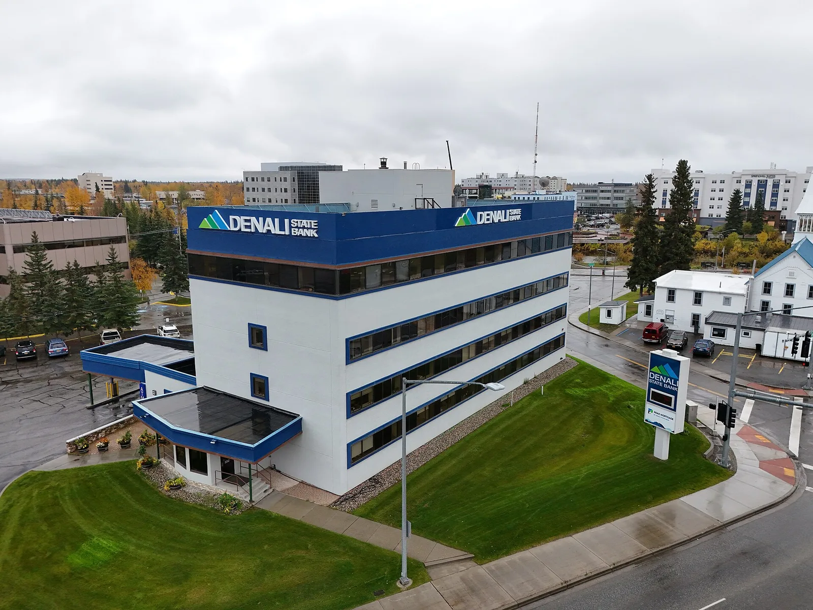 Denali State Bank headquarters in Fairbanks, Alaska — Fairbanks airbnb marketing