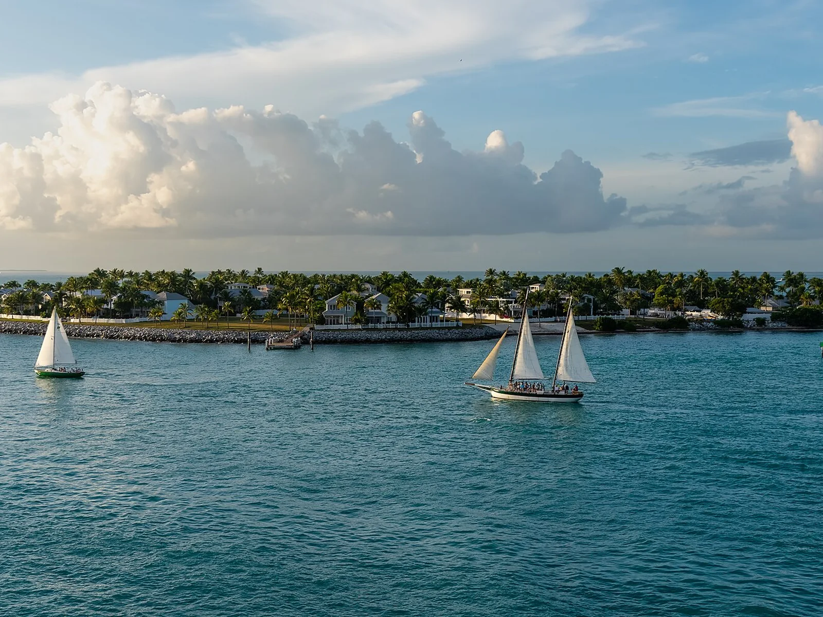 Sunset Key and sailboats, Key West — Florida Keys airbnb marketing
