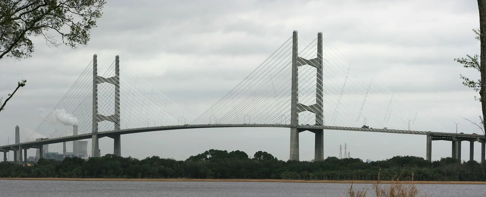 Dames Point Bridge, Jacksonville FL Pano 2 — Florida airbnb marketing