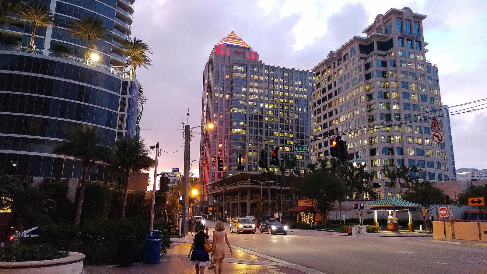 Sunset in downtown — Fort Lauderdale airbnb marketing