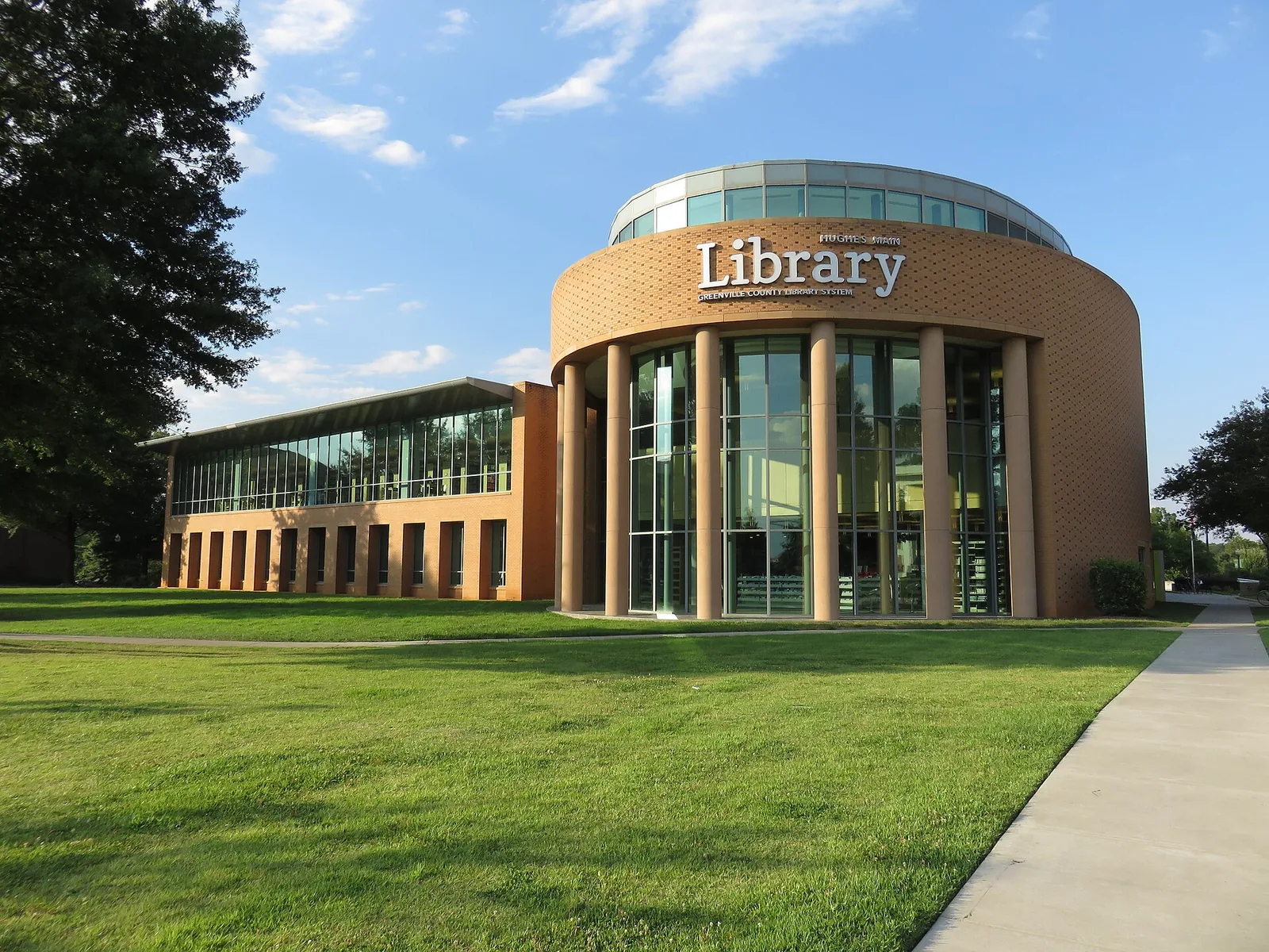 Hughes Main Library Greenville 2017b — Falls Park on the Reedy Greenville