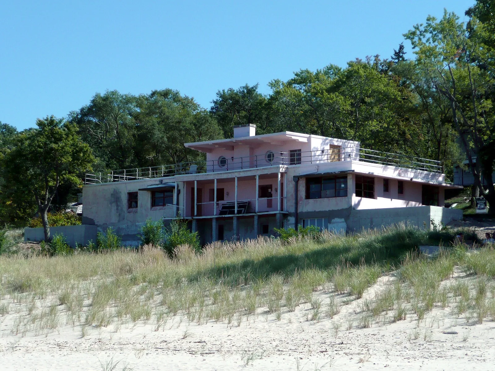 Florida Tropical House Back Elevation — Indiana Dunes National Park